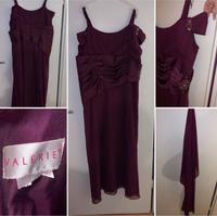 Abendkleid mit Schal (Lila/Beere) Größe 54 Niedersachsen - Hinte Vorschau