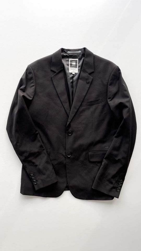 G-Star RAW Correct Line Blazer Sakko Jacke schwarz Größe 52 in Singen