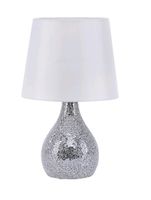 Tischleuchte Tischlampe  Weiß, Mosaiksockel Silber, Modern, E 14, Saarland - Riegelsberg Vorschau