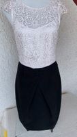 Morgan-Kleid mit Spitzenoberteil Größe 38 Farbe: schwarz/weiß Hessen - Calden Vorschau