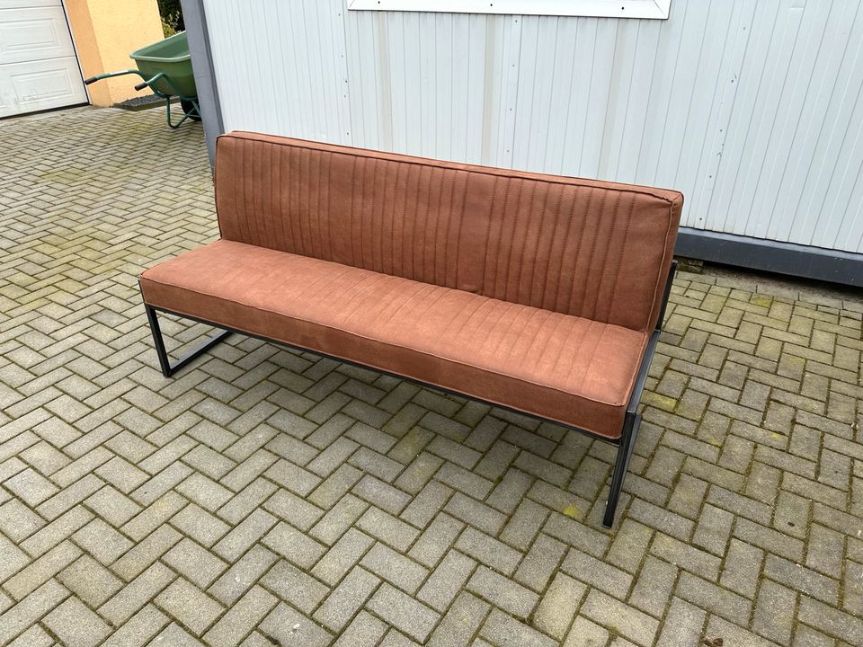 FASMAS Sitzbank Bank Esszimmer Hellbraun Braun Camel Leder 205cm in Hamburg