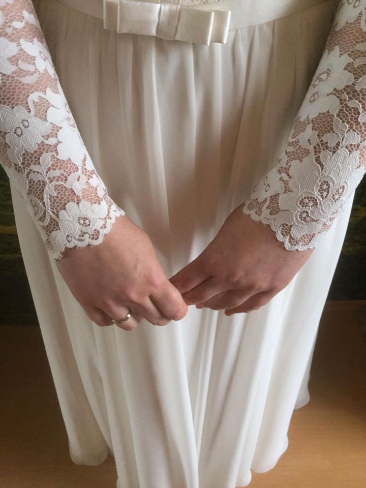 Hochzeitskleid, Größe 42/44, langes Kleid, Standesamt Kleid in Koblenz