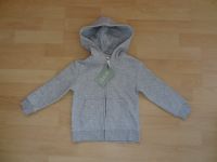 Hoodiejacke Kapuzenjacke Reißverschluss grau Gr. 98/104, neu Thüringen - Jena Vorschau