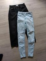 2 Jeans H&M Bershka Gr. 34/36 schwarz hellblau Sachsen - Schönfeld Vorschau