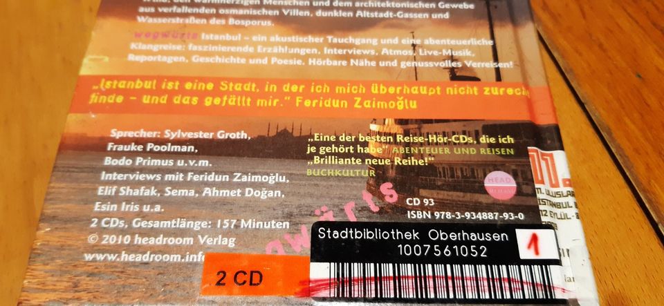 Istanbul wegwärts mit 2 cds, Joscha Remus - Geschichte, Poesie in Dülmen