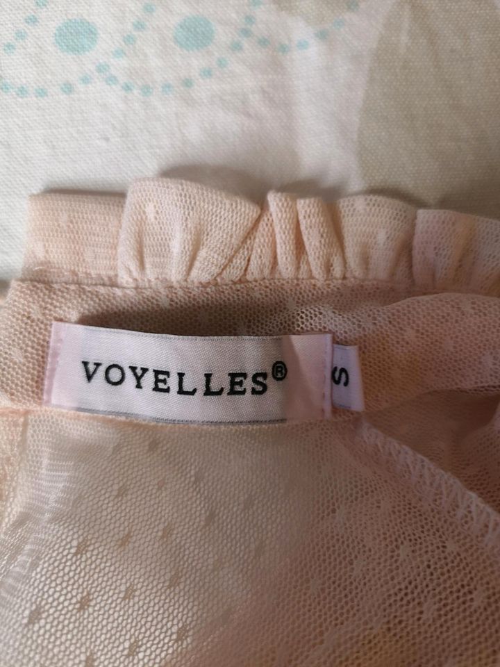 Traum transparent Bluse nude XS Voyelles Dots Rüschen wie Neu in Hamburg
