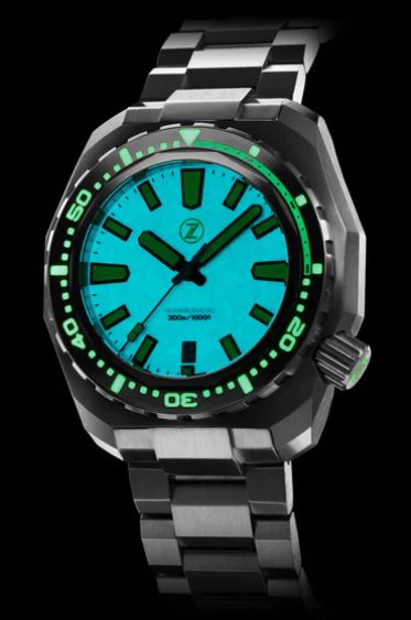 2x Zelos Hammerhead Automatik Diver Automatic Taucher Uhr 44 mm in Bad Boll