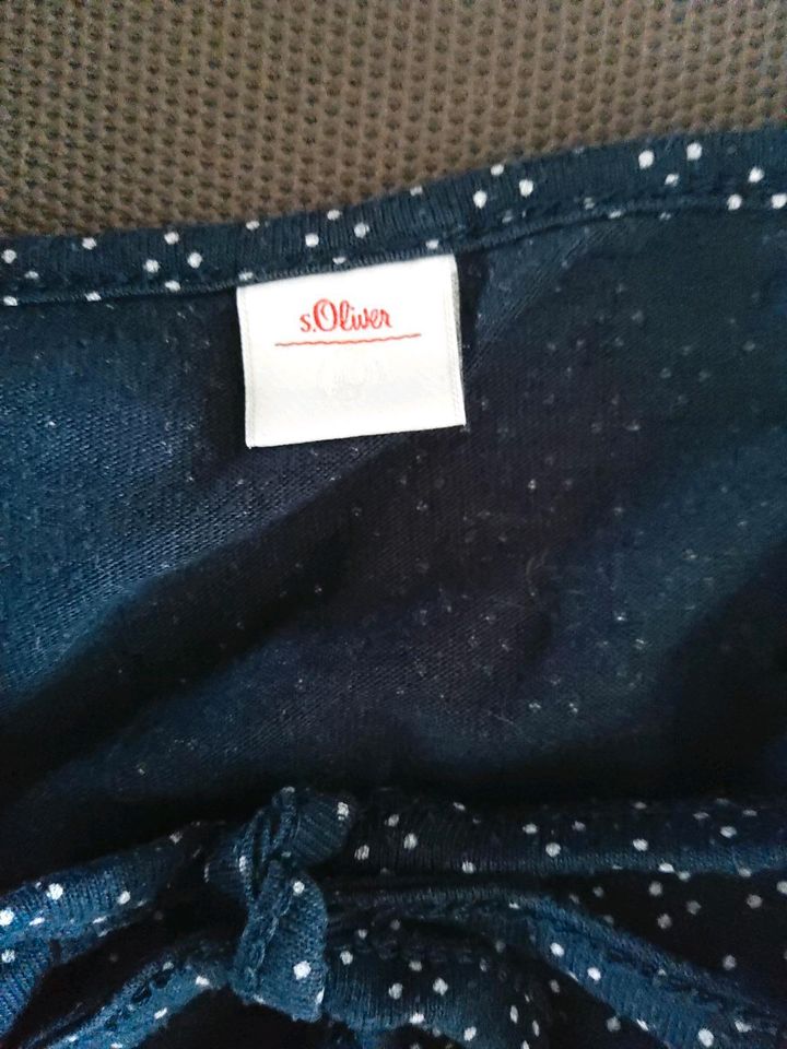 S. Oliver Shirt~Bluse~Tunika☆blau mit weißen Punkten☆Gr.38 in Dortmund