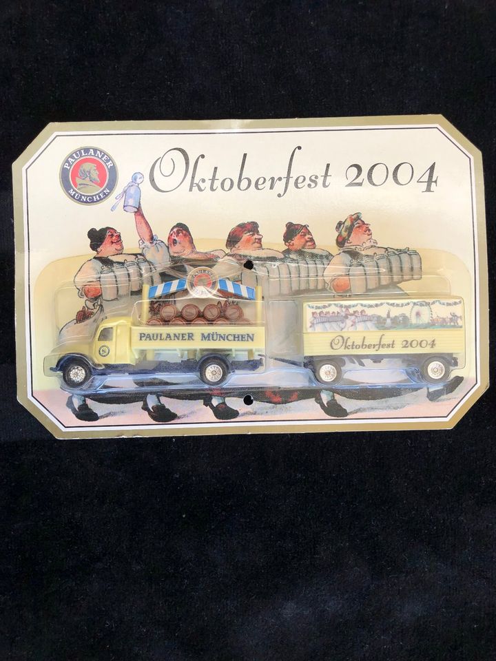 Hümmer Paulaner Truck LKW 1:87 H0 Oktoberfest 2004 Magirus S in Mettenheim