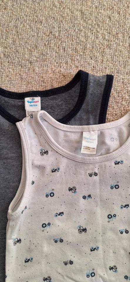 Unterhemden boxershorts Set traktor Streifen 98 104 in Kempten