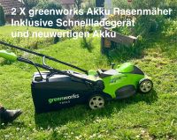 2 X Greenworks 40Volt Akku Rasenmäher inkl. Akku&Ladegerät Baden-Württemberg - Untermünkheim Vorschau