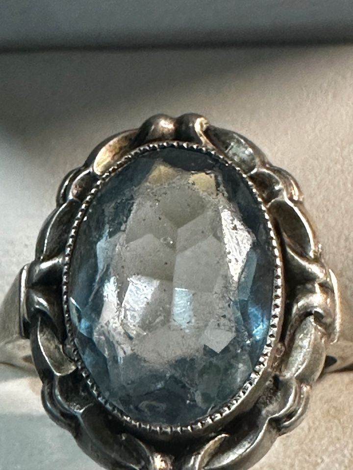 Antiker Ring mit blauen Spinell Silber 835 in Berlin