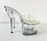 Plateau High Heels Transparent Gr. 41 16cm Absatz Brandenburg - Stolzenhagen Vorschau