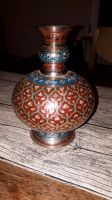 Indische Vase Messing Emaile Vintage Handwerkskunst 18 cm hoch Saarland - Dillingen (Saar) Vorschau