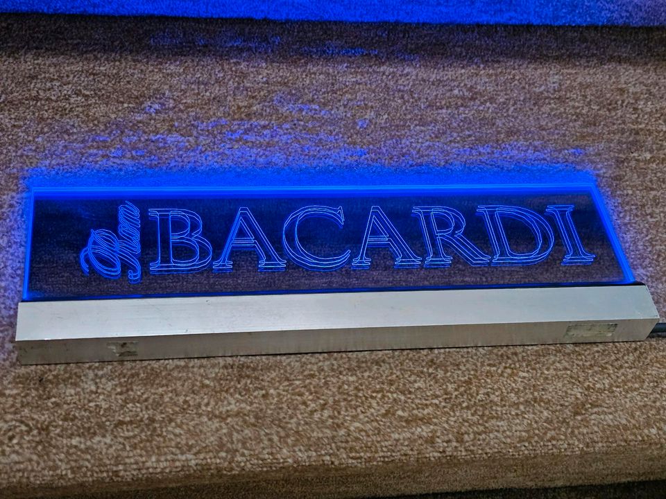 Bacardi Leuchtspiegel Leuchtreklame in Wittingen
