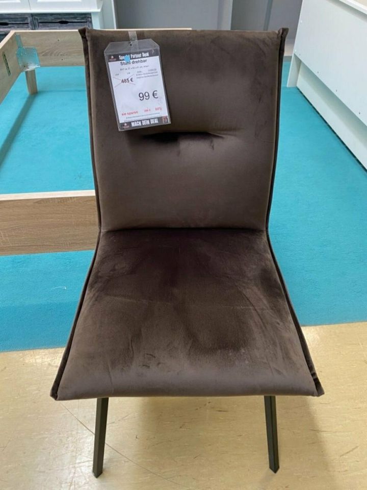 (MG) Stuhl / Esszimmerstuhl braun drehbar statt 485€ in Zeitz