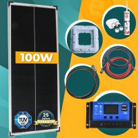 100 Watt Solar Komplettsystem für Wohnmobil, Wohnwagen und Boote, Silber Rahmen Solarmodul- 46cm Niedersachsen - Osnabrück Vorschau