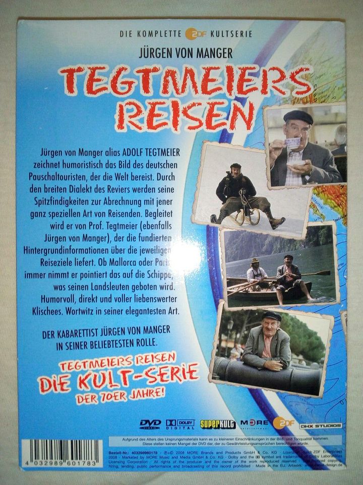 Jürgen von Manger Dvd "Tegtmeiers Reisen" 4 DVD box in Bottrop