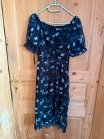 Sommerkleid mit Schmetterlingen schwarz luftig leicht Sachsen - Lichtenstein Vorschau
