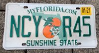 Nummernschild aus Florida als Souvenir zu verkaufen Bayern - Würzburg Vorschau