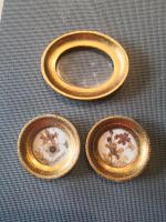 Antik Italien Miniatur Bilderrahmen Blattgold rund oval Nordrhein-Westfalen - Marl Vorschau