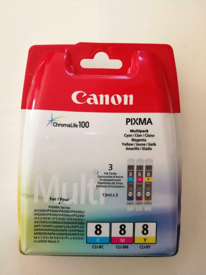 Canon Pixma Tinte Set Nr. 8 (blau/gelb) NEU in Sachsenheim