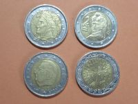 4 x 2 Euro Münzen, Belgien,Italien,Österreich,Frankreich, Konvol. Nordrhein-Westfalen - Menden Vorschau