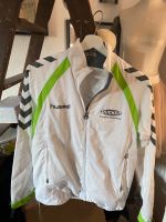 Hummel Trainingsanzug Jacke M TSV Nord Harrislee Weiß grau grün Schleswig-Holstein - Harrislee Vorschau