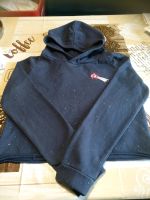 Kurzes Sweatshirt d.blau mit Glitzer Gr. 146/152 Nordrhein-Westfalen - Neuenrade Vorschau