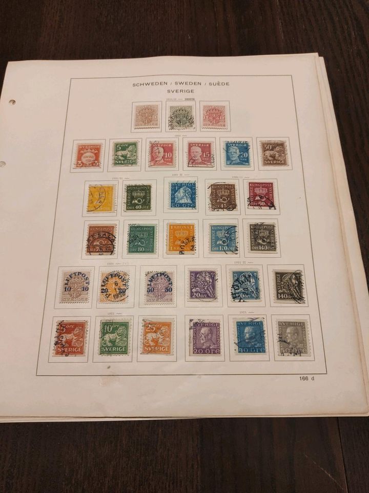 Briefmarken Sammlung Schweden (1855 - 1936) in Berlin