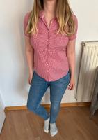 Tommy Hilfiger Damen Hemd in rot Kurzarm Sommer Bluse Größe 6 Dresden - Pieschen Vorschau