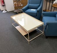 Couchtisch, Metall/Glas, beige, verschiebbare Ablagefläche, Neu Thüringen - Mühlhausen Vorschau