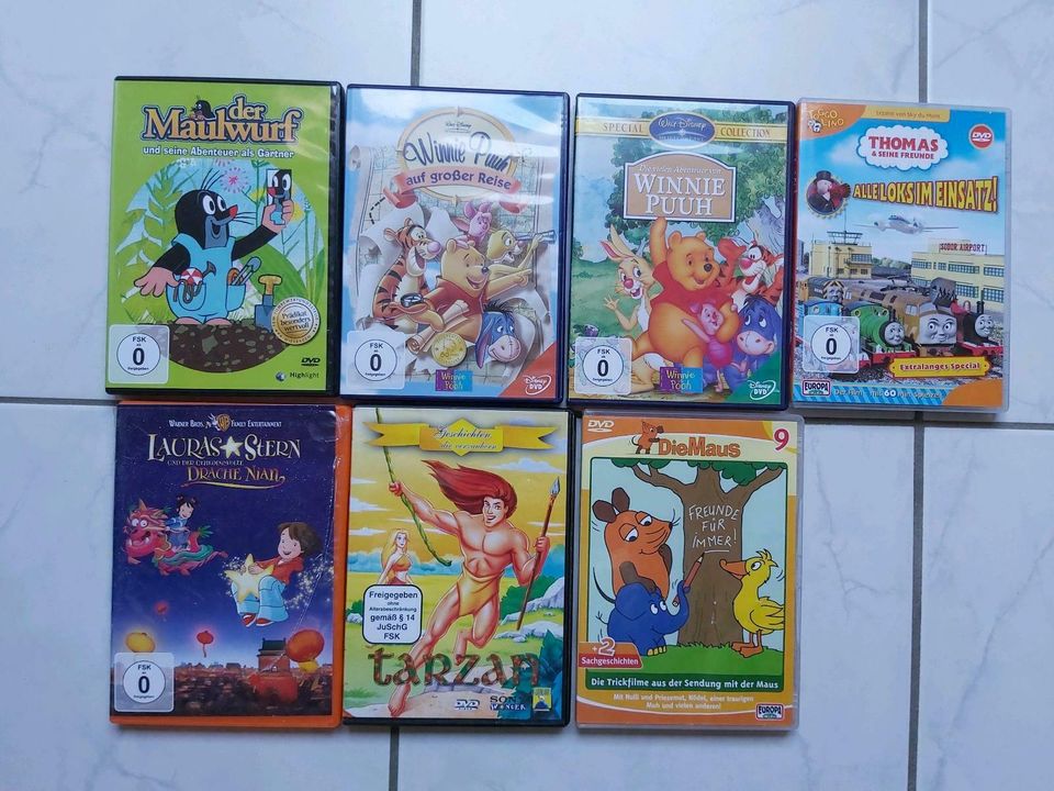 Kinderfilme DVD Die Maus, Winnie Puuh, Thomas und seine Freunde in Saarbrücken