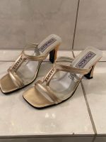 Sandale Leder mit Strass Glitzer Sandalen Leder Neu Hessen - Wöllstadt Vorschau