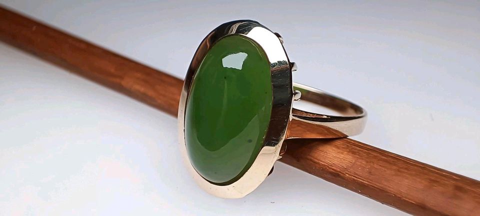 Vintage Jade Ring 333 Gold 8 k 55 in Reinstorf