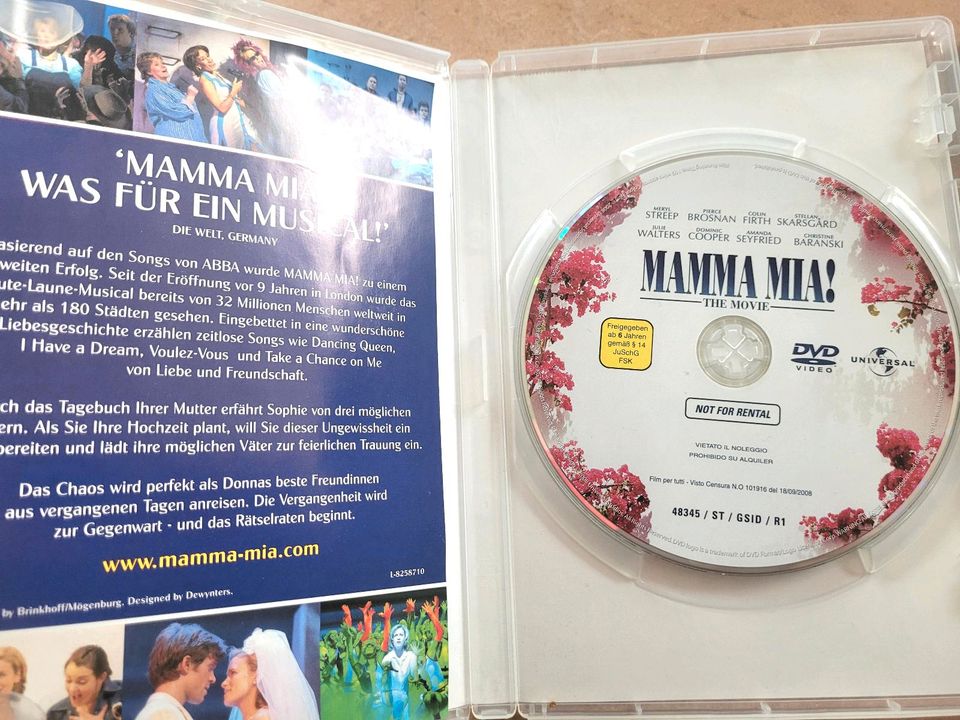 Mamma Mia Der Film DVD oder Blu Ray top Zustand in Jüchen