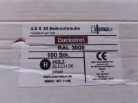 Bohrschrauben 4,8 x 35 Dunkelrot Hessen - Bad Orb Vorschau