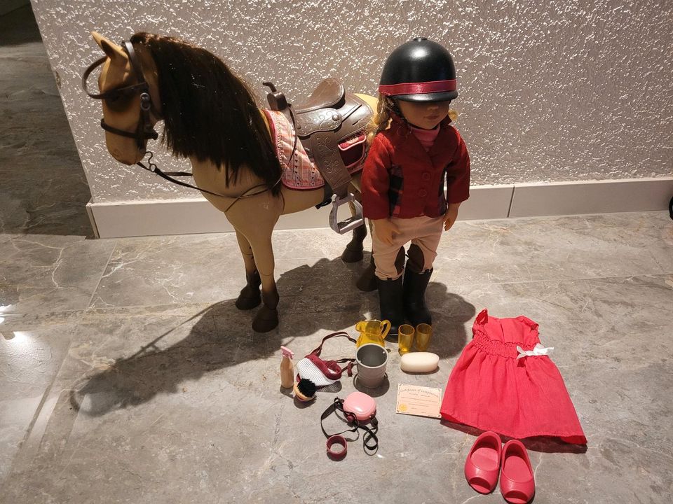 Our Generation Pferd Morgan mit Puppe und Zubehör in Mörlenbach