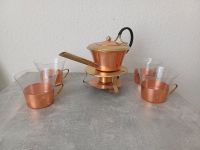 50er-Jahre Kupfer-Teeservice Teekanne, Stövchen und 4 Teetassen Niedersachsen - Schüttorf Vorschau