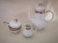 Set Kahla Porzellan DDR Kaffeekanne Sahnekännchen Zuckerdose weiß Sachsen - Bischofswerda Vorschau