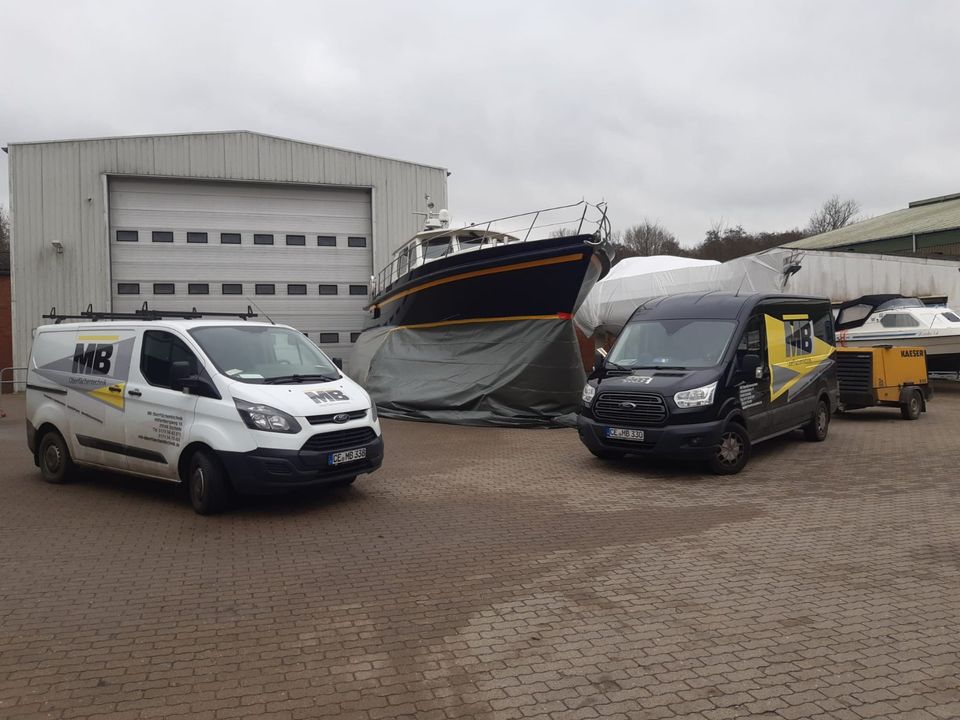 Sandstrahlen,Trockeneisstrahlen,Antifouling,Entlacken in Kiel