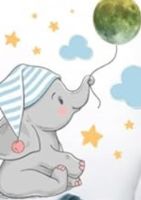 Wandtattoo Wandsticker Kinderzimmer Elefant mit Leuchtmond Hessen - Friedrichsdorf Vorschau