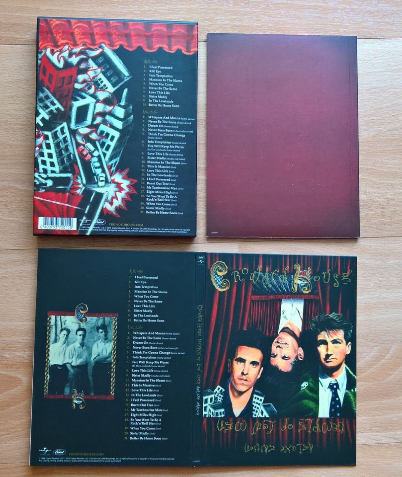 Crowded House Temple Of Low Men 2CD Deluxe Ed. Australia in Mainz