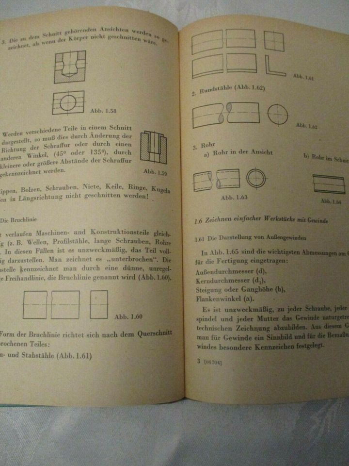 Technisches Zeichnen - Taschenbuch in Kreuzebra