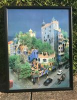 Gerahmte Fotografie vom Hundertwasser Haus in Wien Bayern - Niederwerrn Vorschau