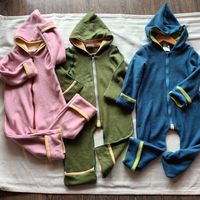 Handmade Unikate: Fleece Overall Bio Baumwolle 74 80 86 Nordrhein-Westfalen - Porta Westfalica Vorschau