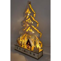 Schwibbogen Holz LED Tannenbaum Winter Wald Holzdeko Deko 49,5 cm Dresden - Innere Altstadt Vorschau