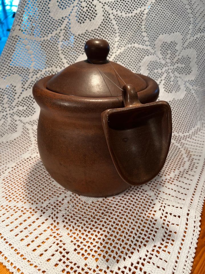 Großer Keramik Topf/Krucke mit Schippe Handarbeit in Elmshorn