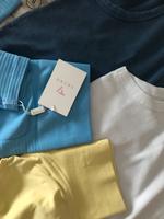 Teveo Femme Leggings Gelb blau neu mit Cropped weiß blau Düsseldorf - Derendorf Vorschau