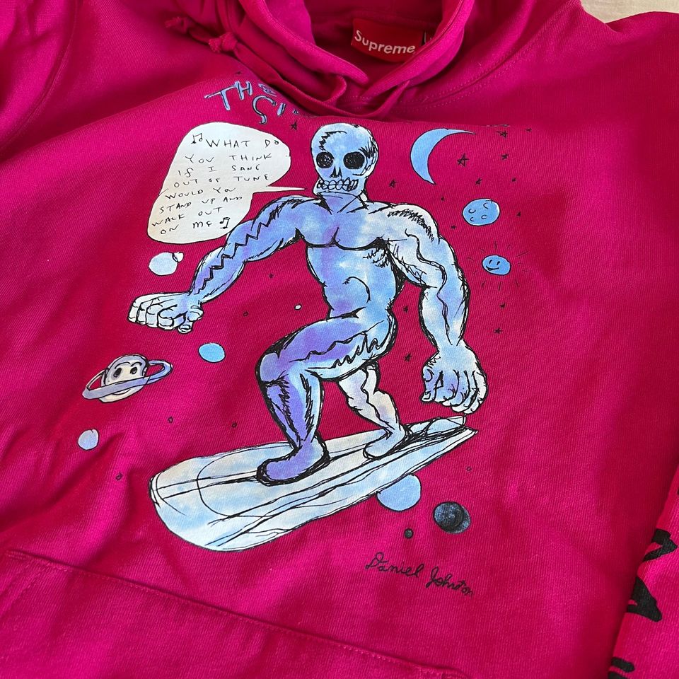 Supreme x Daniel Johnston Hoodie Sweatshirt Pink M - NEU & OVP in Paderborn